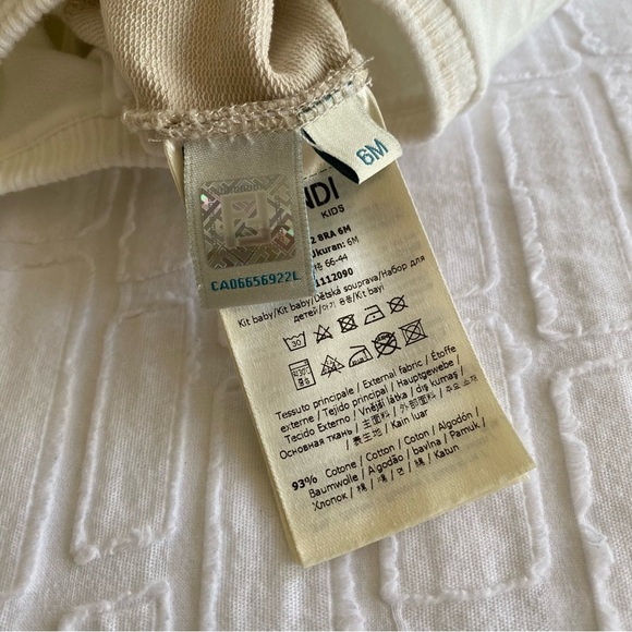 Fendi Baby Long Sleeve Footie Onesie - Picture 4 of 6